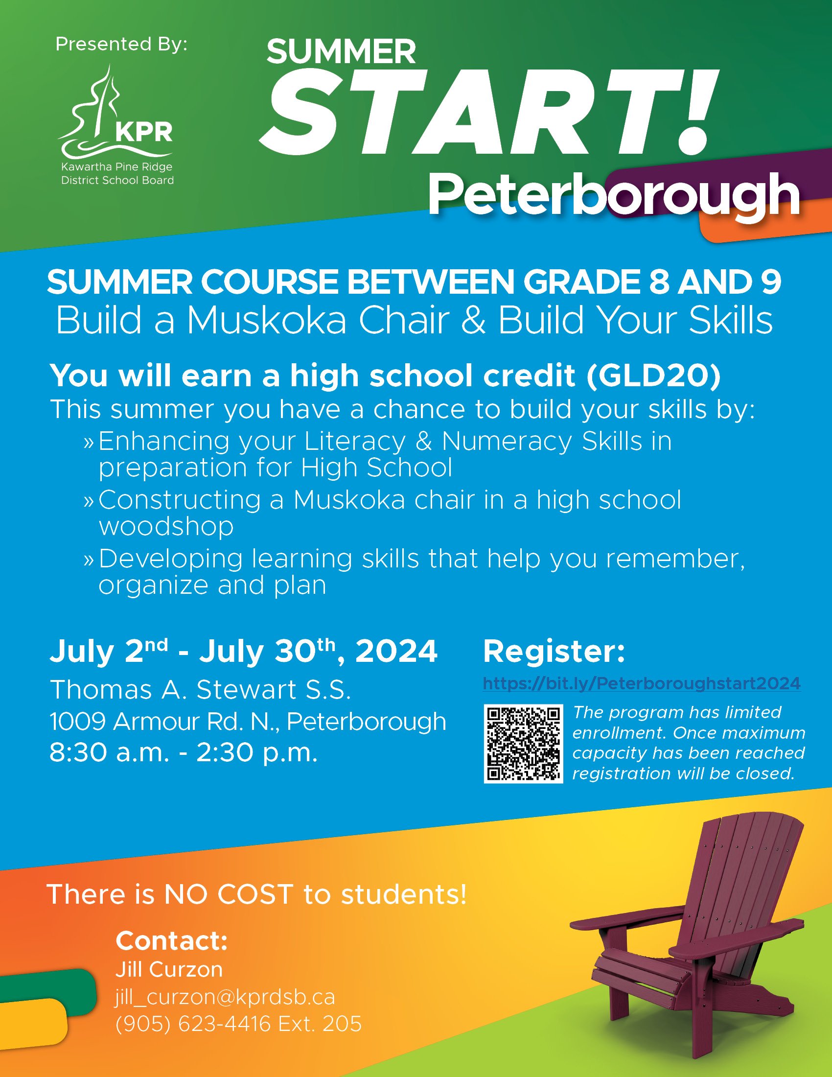 Summer School Poster for Peterborough